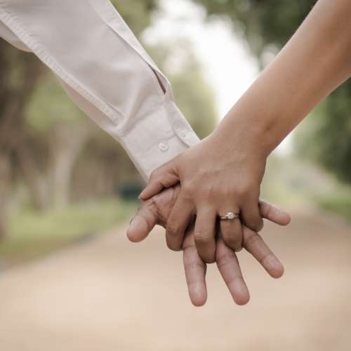 couple hands