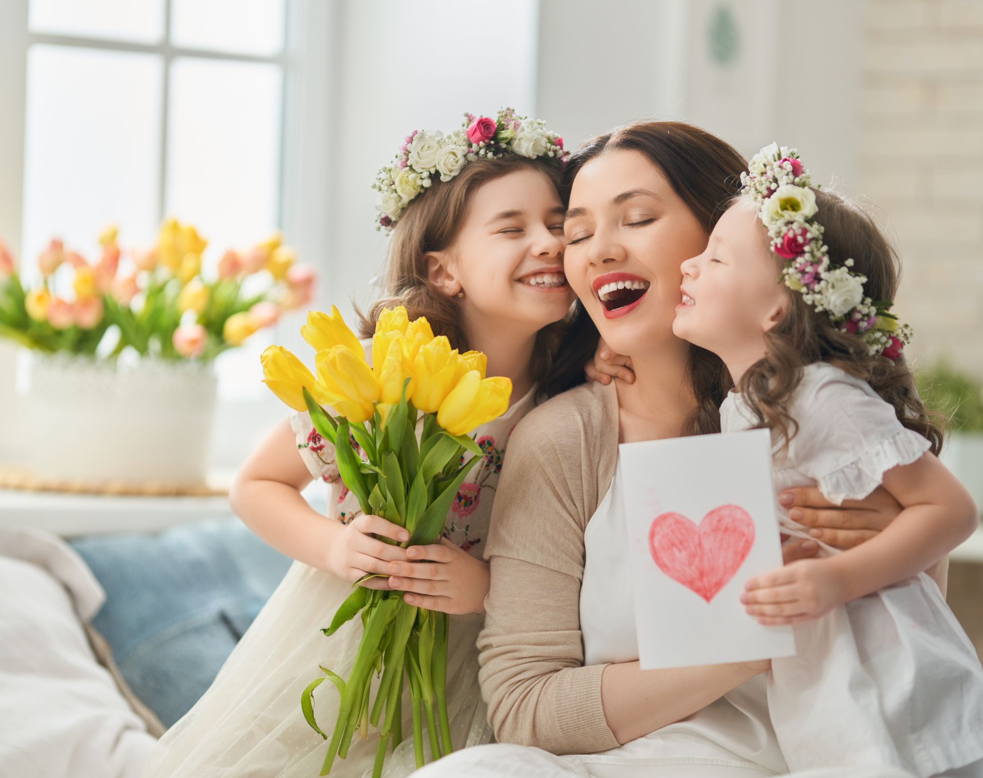 happy mother